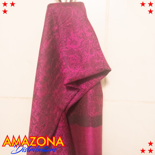 Pashmina Fushia/Negra