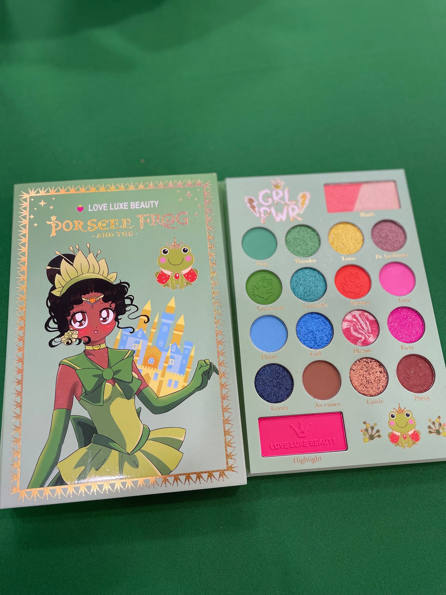Porscee the Frog Palette Love Luxe Beauty