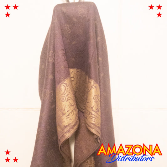 Pashmina Violeta/Marron
